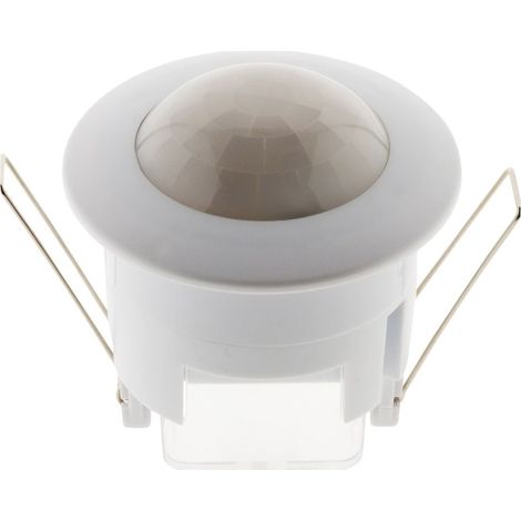 Zenitech – Détecteur de mouvement encastrable plafonnier 300W – Angle de détection 360° – Portée 6m – Installation diamètre 65mm (1/8)
