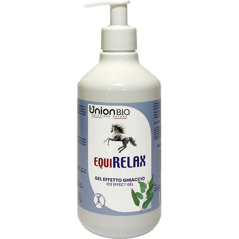 EQUIRELAX Gel effetto ghiaccio che tonifica e rilassa i muscoli per cavalli 500 ml