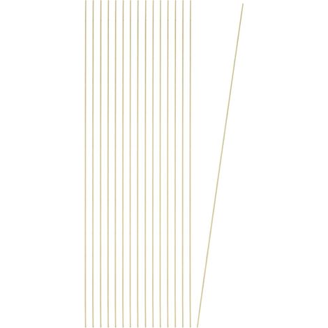 16 x Round Brass Rods, 1 mm Diameter 32 cm/12.6 Inches Length Brass Bars H59 Solid Metal Rods for DIY Jewellery Making Plating (1/5)