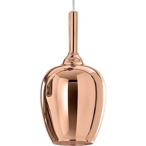 Ofelia S/10 Mini Suspension En Verre Borosilicate De Cuivre Miroir Avec Douille G9, Câble De 3 Mètres - Gea Luce (1/3)