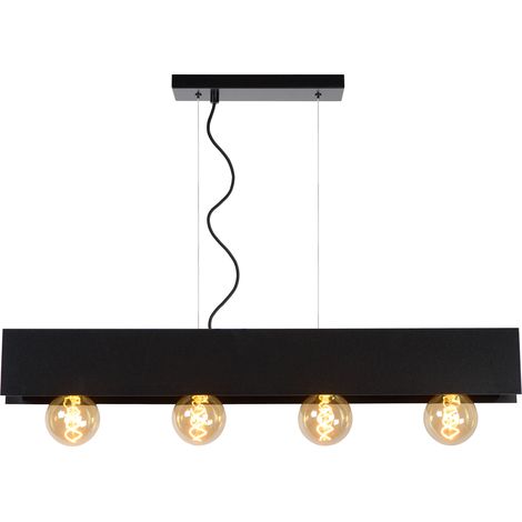 Lampe pendante de conception Surtus Noir à 4 lumières - 30474/04/30 (1/5)