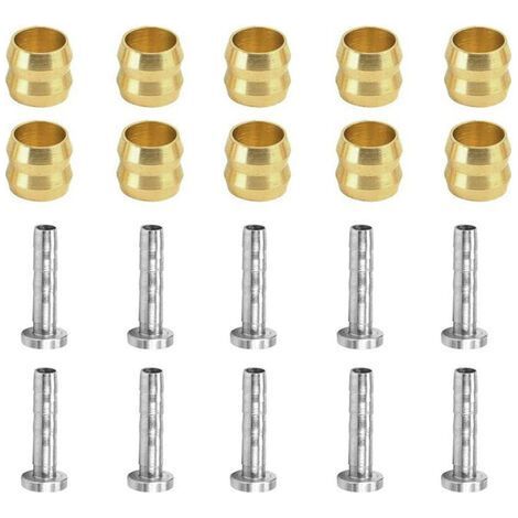 Inserto oliva, connettore per tubo flessibile freno a disco idraulico per kit di ricambi Shimano BH90 (10) (1/4)