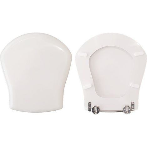 Copriwater Smile Axa legno rivestito in resina poliestere bianco come originale (1/4)