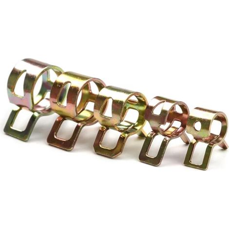 Collier ressort 75 pièces 10mm, pour carburant, eau et tuyau (1/5)