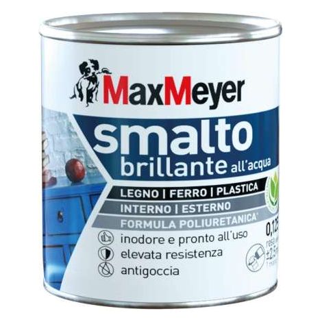 MaxMeyer Smalto Brillante Bianco Poliuretanico - 0,125 l (1/3)