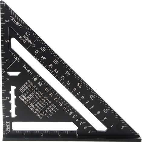 Metric system MULTI FONCTIONS 180 mm Metal Aluminium Regle Équerre Trusquin Guide Raporteur Angle 45 90 Degres/Outils de menuisier/Outil de traçage Guide de menuiserie en bois (1/3)