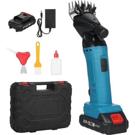 Rosvola 500W Elektrische Schafschermaschine, Schafschermaschine mit 6 einstellbaren Geschwindigkeiten, Professionelle Schermaschine für Tierschermaschinen Ziegenwolle, mit Tragetasche (1/5)