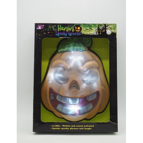 1 ZUCCA APPENDIBILE DI HALLOWEEN CON SENSORE LUCI E SUONI