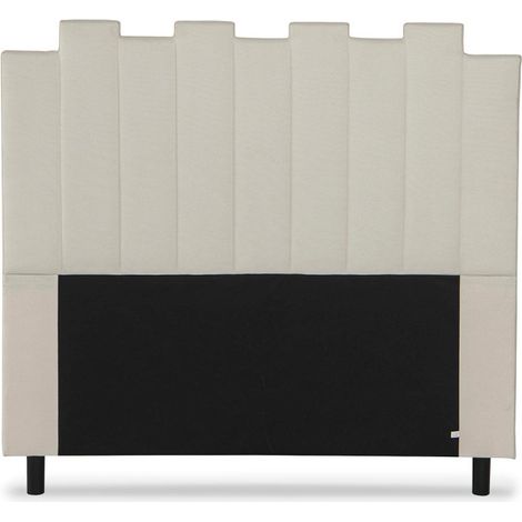 Tête de Lit en Tissu Design "Kenty" 140cm Beige (1/5)