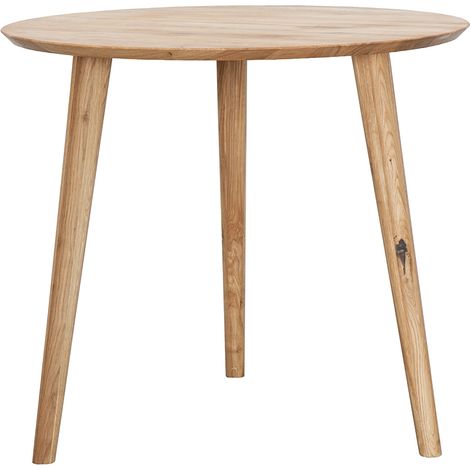 Esstisch rund, 75cm Durchmesser, Wildeiche massiv geölt, TARVA-69 (1/3)