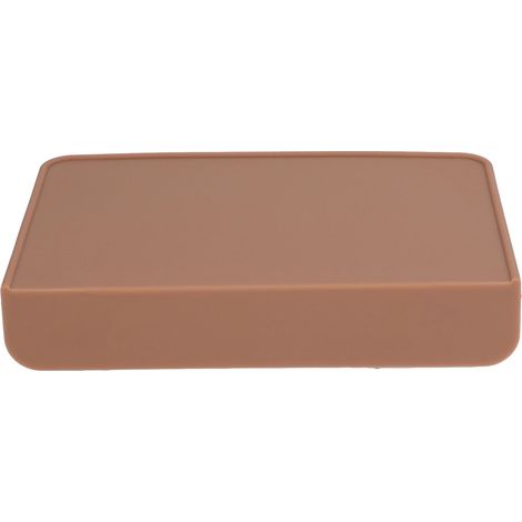Tapis de Tassage Café Silicone Alimentaire avec Bordure 90° pour Machine à Café, Cuisine Maison Marron (1/5)