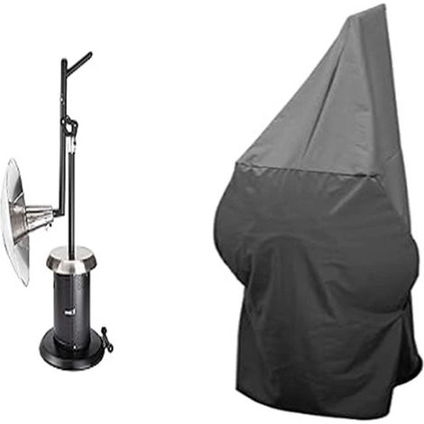 Housse pour chauffage de terrasse au propane, imperméable avec fermeture éclair, compatible avec le modèle COH-400, dimensions : 26 x 24 x 6 cm (1/5)