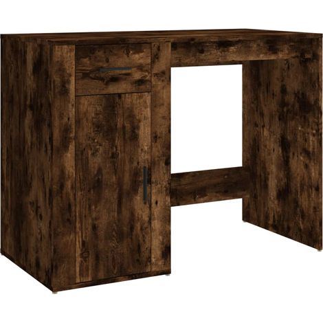 Maison Exclusive - Schreibtisch Räuchereiche 100x49x75 cm Holzwer