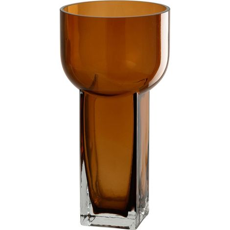 Vase Déco en Verre "Carol" 26cm Marron (1/3)