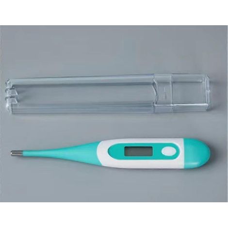 Thermomètre médical numérique étanche pour bébé. Différence de couleur - Thermomètre oral, axillaire et rectal professionnel pour bébé, enfant et adulte, en cas de fièvre. (1/5)