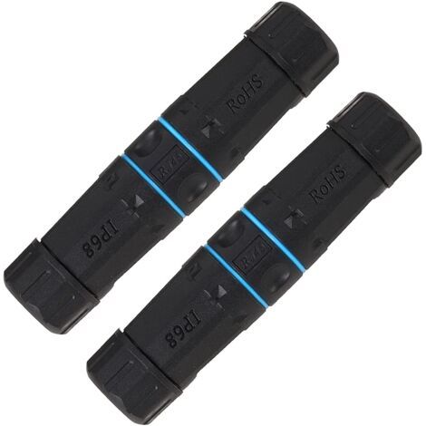 Lot de 2 connecteurs blindés RJ45 étanches IP68 Cat5/5e/6 8P8C Ethernet LAN Coupleur femelle vers femelle Adaptateur réseau pour l'extérieur (1/5)