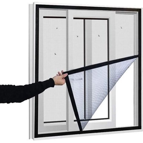 115 x 135 cm großes Moskitonetz für Fenster oder Türen zum Schutz vor Mücken und Insekten (1/4)