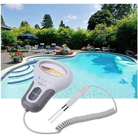 Testeur de chlore, pH et chlore Cl2 - Moniteur de niveau d'eau pour piscine, spa - Avec sonde (1/2)