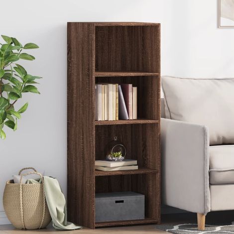 Highboard Braun Eichen-Optik 45x41x124 cm Holzwerkstoff (1/5)