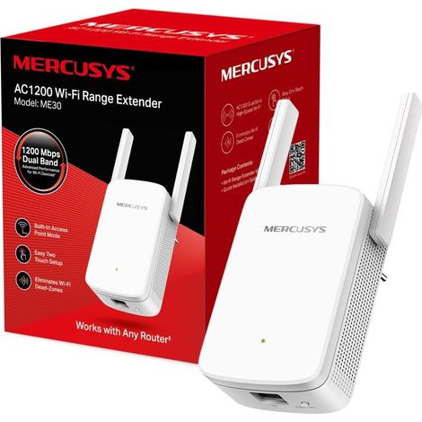 Mercusys Répéteur WiFi Puissant 1200 Mbps, Port Ethernet, ME30 (1/5)