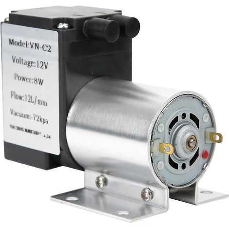 Vakuumpumpe mit hoher Leistung, Unterdruck-Saugpumpe mit Ständer -72 kPa 8 W 12 l min (DC 12 V)
