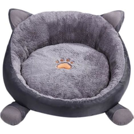 Coussin - Maison - Pg214 - Rond - 38cm - Gris (1/2)