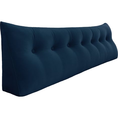 VERCART Grande cuscino per la lettura a cuneo, cuscino lungo per la schiena, cuscino decorativo per la testata del letto, cuscino triangolare per il posizionamento del corpo per il daybed o il divano (1/5)