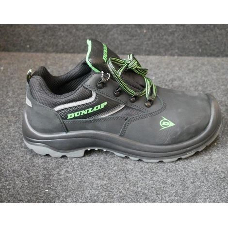 Chaussures de sécurité basses Orion Low en simili cuir noir imperméable à lacets Taille 42 DUNLOP (1/2)