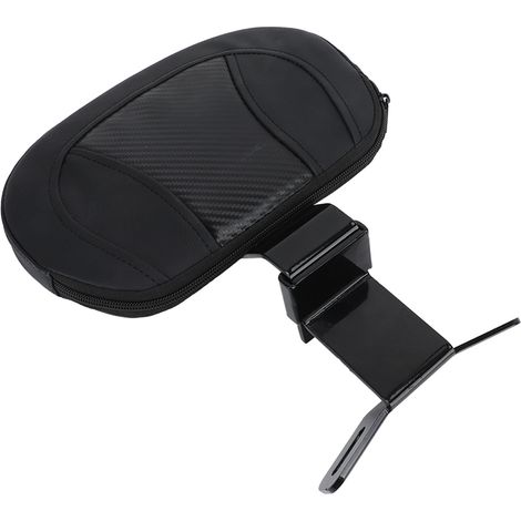 Assise passager moto confortable dossier solide support stable équilibré amovible universel pour motard noir (1/5)