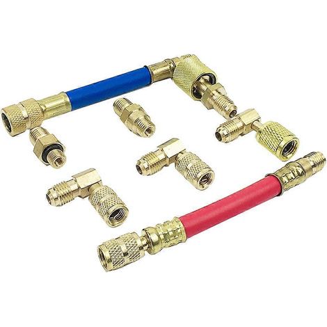 8-teiliges Auto-Klimaanlagen-Kühlmittel-CT-138-Umrüst-Adapter-Schlauchset, Klimaanlagen-Befüllset-Adapter (1/5)