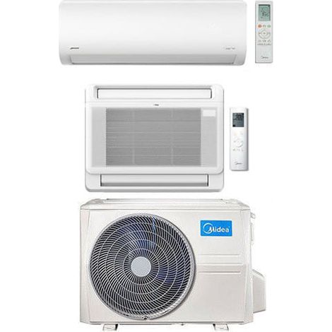 Midea Konsolen-Standklimaanlage + Xtreme R32 Dual Split 9000 + 18000 BTU mit E.U. M3OA-27HFN8-Q INVERTER Klasse A++/A+