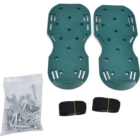 Lots de 10 chaussures à clous plates antidérapantes pour ameublir la terre, jardin, pelouse et terrasse, haute résistance anti-chute. (1/5)