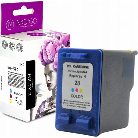Inkdigo 28XL Tinte kompatibel mit HP DeskJet 3320 OfficeJet 4215 PSC1210 TÜV-zertifiziert (1/5)