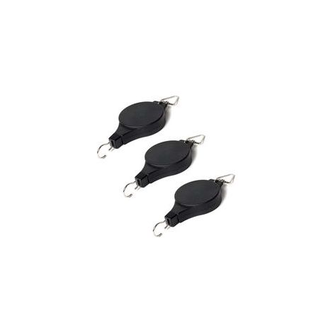 3 Pcs Rétractable Poulie pour Plantes à Suspendre Crochet Suspension pour Panier de Plantes, Pot de Fleur, Cage à Oiseau-Peut Changer Le Hauteur (1/3)