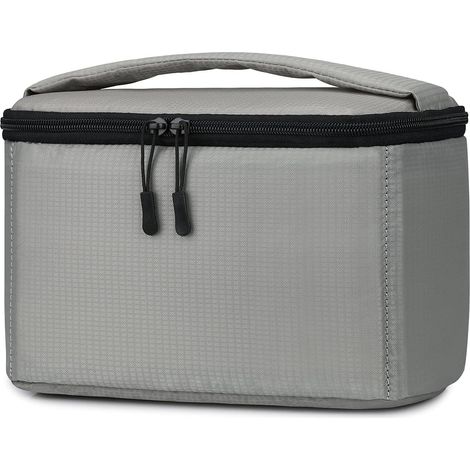 Sac de protection pour appareil photo pliable antichoc avec rembourrage (Gris Blanc)