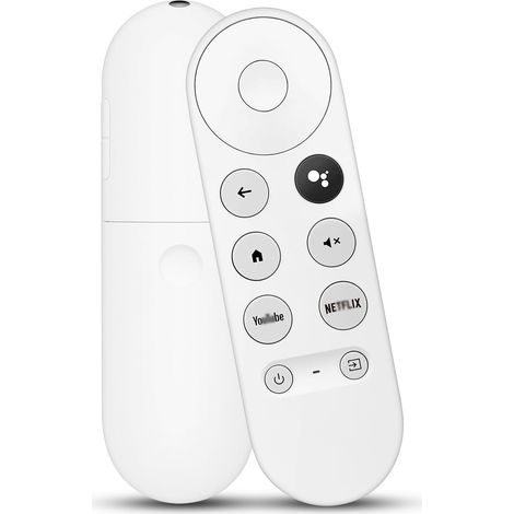 Telecomando vocale Bluetooth G9N9N per Google Chromecast TV 4K Snow, telecomando sostitutivo Google con pulsanti Netflix e YouTube, compatibile con Chromecast TV 4K, controllo vocale (1/5)
