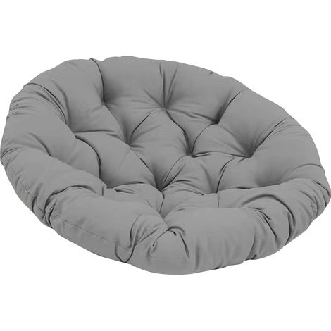 1 Coussin rond, sangle anti-glisse, tissu brillant et coton perlé, pour balançoire suspendue, intérieur et extérieur (1/5)