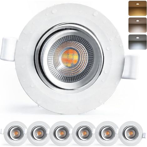 Spot LED Encastrable 230V IP65 Salle de Bain Trou 68mm - 80mm (1/5)