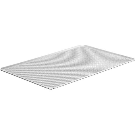 Plaque pâtissière aluminium perforée 40 x 60 cm - 600 x 400 x 10 mm - SCHNEIDER (1/4)