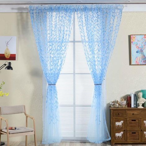 Rideau Demi-Circulaire - Crochet Main - Coton Naturel - Pour Armoire Porte Fenêtre Boîtier Compteur - 100 x 200 cm (1/5)