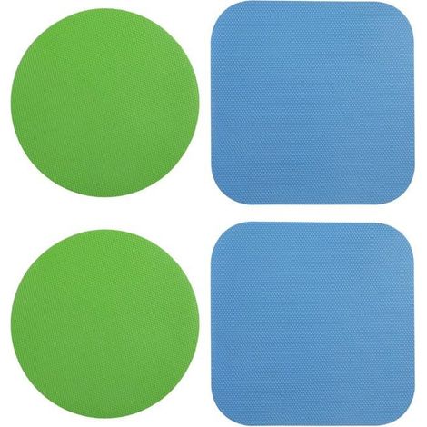 Ensemble de 4 ouvre-bouteilles, en caoutchouc, ouvre-bouteille multifonctionnel en silicone (bleu clair, vert) (1/5)