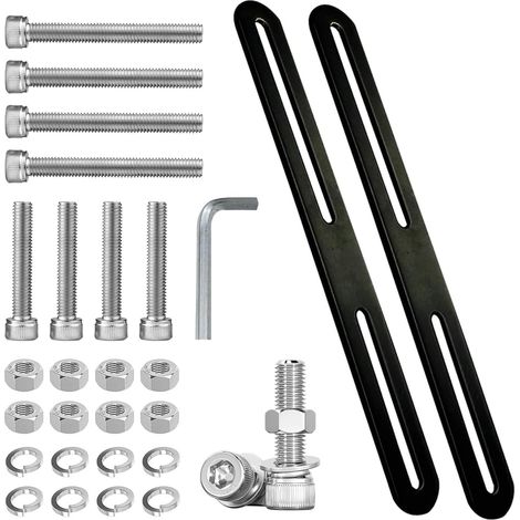 Kit de fixation pour boîte aux lettres de clôture - Supports de boîte aux lettres en acier inoxydable 304 - Montage pour clôture de jardin et portails - (1/5)