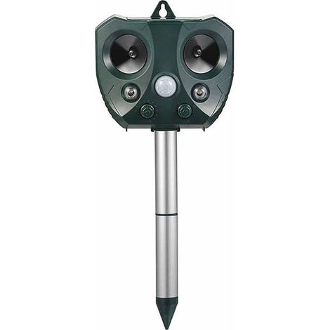 Répulsif à insectes à ultrasons à énergie solaire, résistant à la pluie, avec lampe torche, adapté aux jardins, fermes et vergers (1/4)