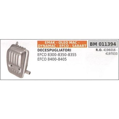 Marmitta EMAK decespugliatore EFCO 8300 8350 8355 8400 8405 011394