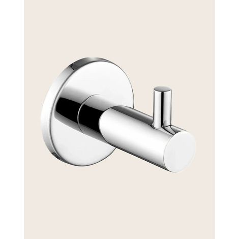 Gancio appendi asciugamano nichel spazzolato Minimal