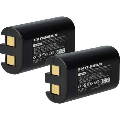 EXTENSILO 2x Battery Replacement for Dymo S0915380, W003688 for Printer Copier Scanner Label Maker (1000 mAh, 7.4 V, Li-Ion) (1/4)