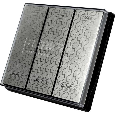 Faithfull Diamond Whetstone Kit, 3 Piece (1/5)