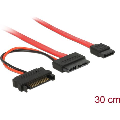 Kabel slim sata 13 pin bu  7 pin + 15 pin 5 v 30cm