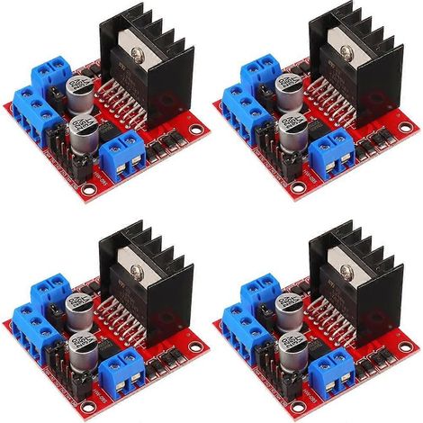 4 Stück L298N Motortreiber-Controller-Platine DC Dual-H-Brückenmodul für Arduino Raspberry Pi Schrittmotor (1/5)