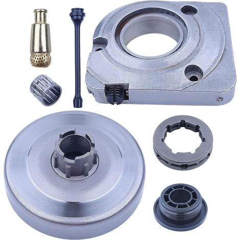 Tambour d'embrayage, roue dentée, pour Husqvarna 394 395, Pompe à huile, Filtre, Entrée de ligne, Engrenage, Tambour d'embrayage, Pompe à huile, Engrenage, Filtre à huile, Tuyau d'huile, Palier à aigu (1/5)